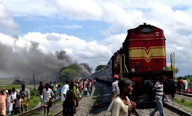 Bihar train accident: 37 killed as Rajyarani Express runs over pilgrims