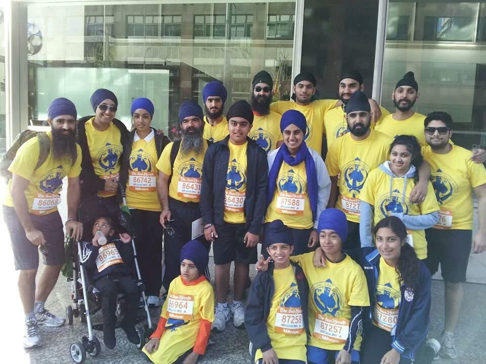 Sydney Sikhs Run for the charity City2Surf Race