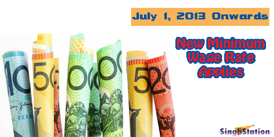 July 1 onwards New Minimum Wage Rate applies for Australians