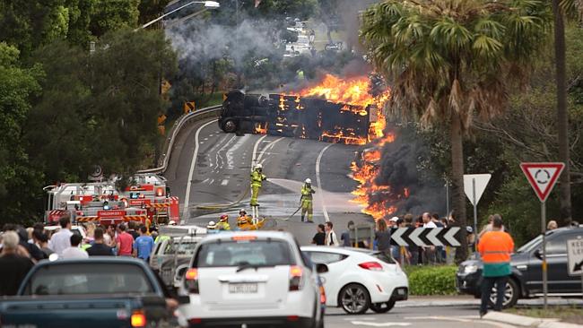 Fuel truck explodes after horror crash leaves two dead in Sydney