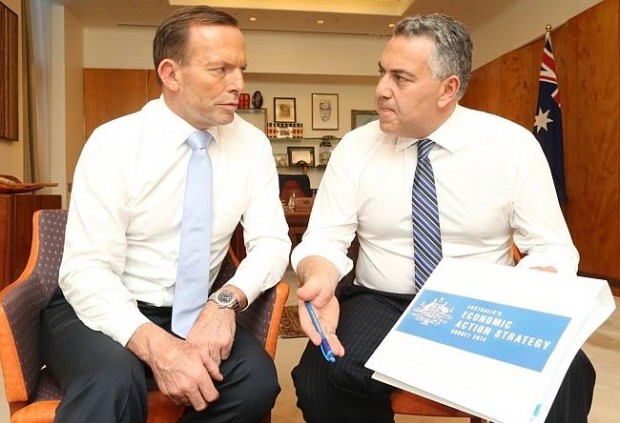 Treasurer Joe Hockey hands down the Federal budget 2014