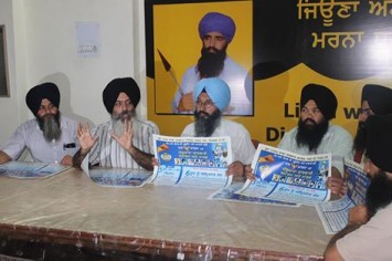 Dal Khalsa leaders address press conference at Sri Amritsar