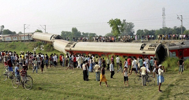 Delhi-Dibrugarh Rajdhani Express Derailed