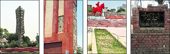 Official apathy turns Mukte Minar’s model into junk item