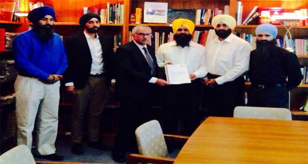 Sydney Sikhs submits Memo to Indian Consulate in support of Bhai Gurbaksh Singh