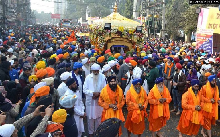 Grand celebration of Guru Gobind Singh ji parkash purab at Patna Sahib