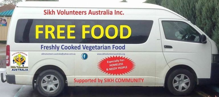 Sikh Volunteers Australia launches FREE FOOD VAN for Homeless & Needy