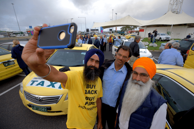 melbourne taxi protest 2017