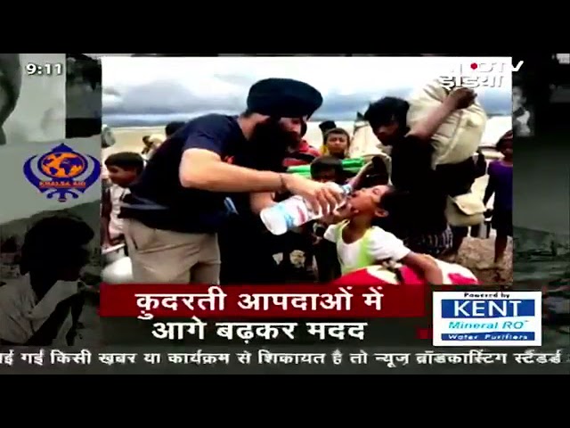 NDTV Prime Time features Sikh Charity Khalsa Aid with Ravish Kumar