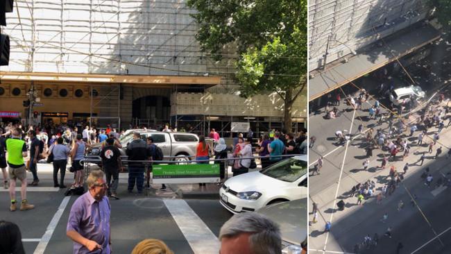 melbourne flinders street car incident