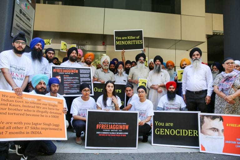 sydney sikhs protest jagtar johal