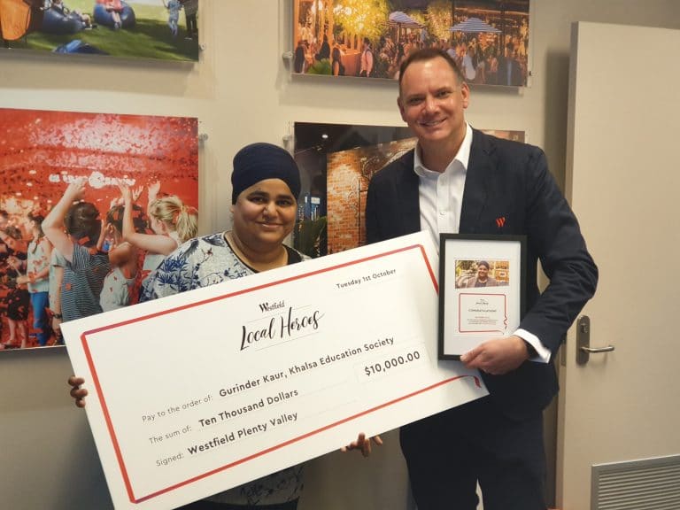 gurinder kaur westfield local heroes 2019