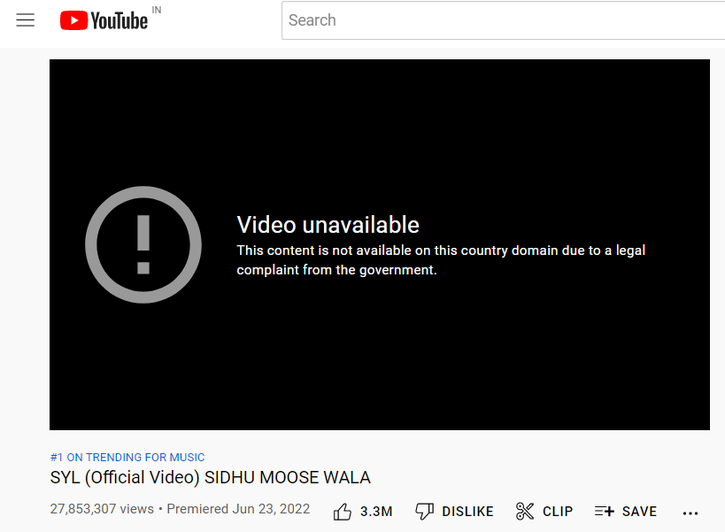 sidhu_syl banned youtube india