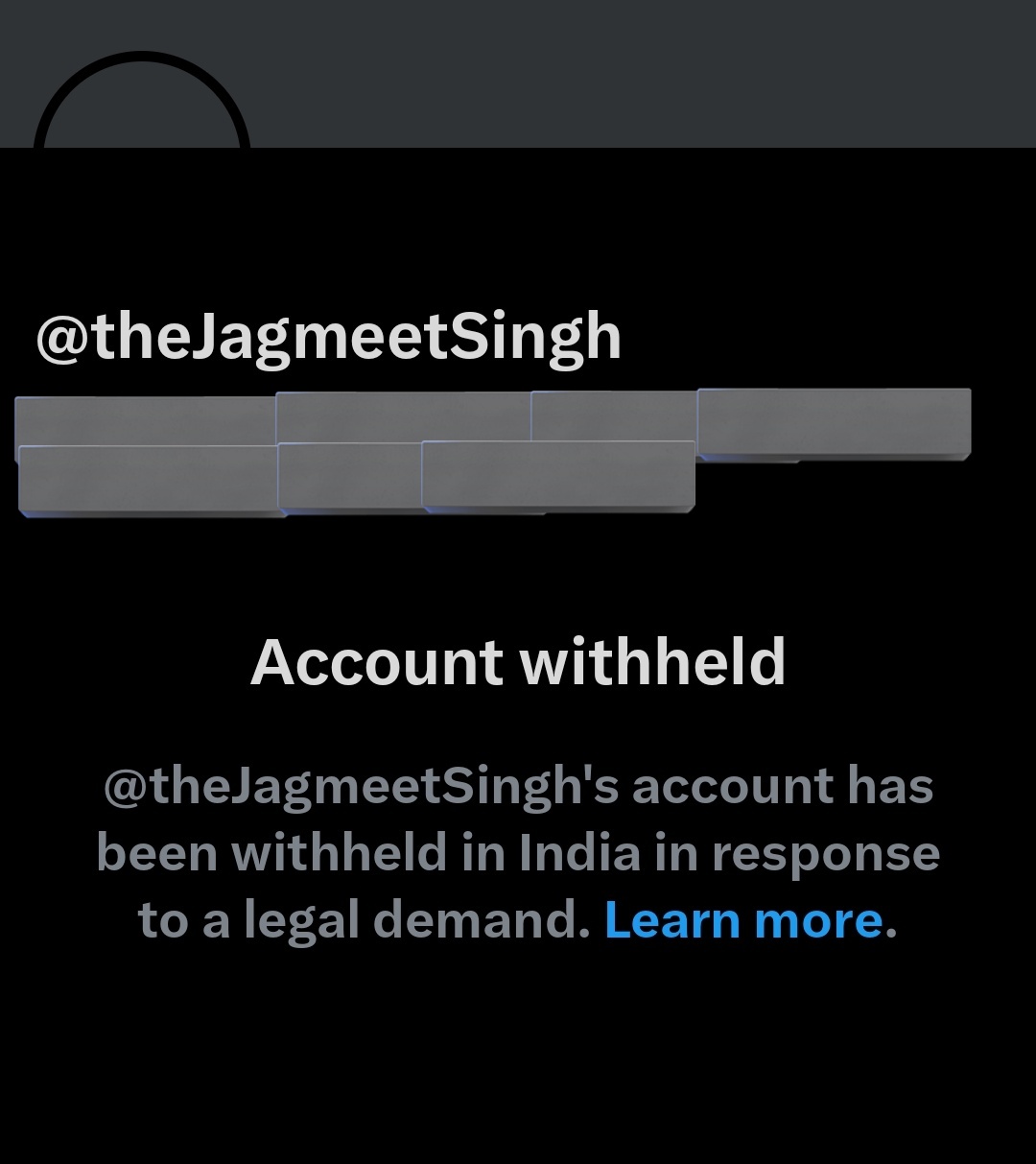 jagmeet singh twitter account withheld